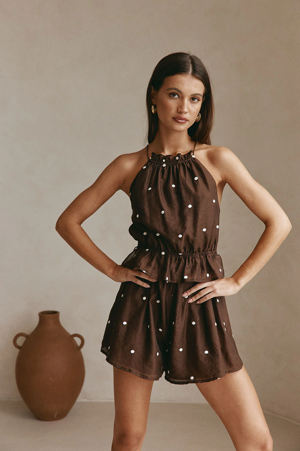 Adira Playsuit - Chocolate Speck - Image 2