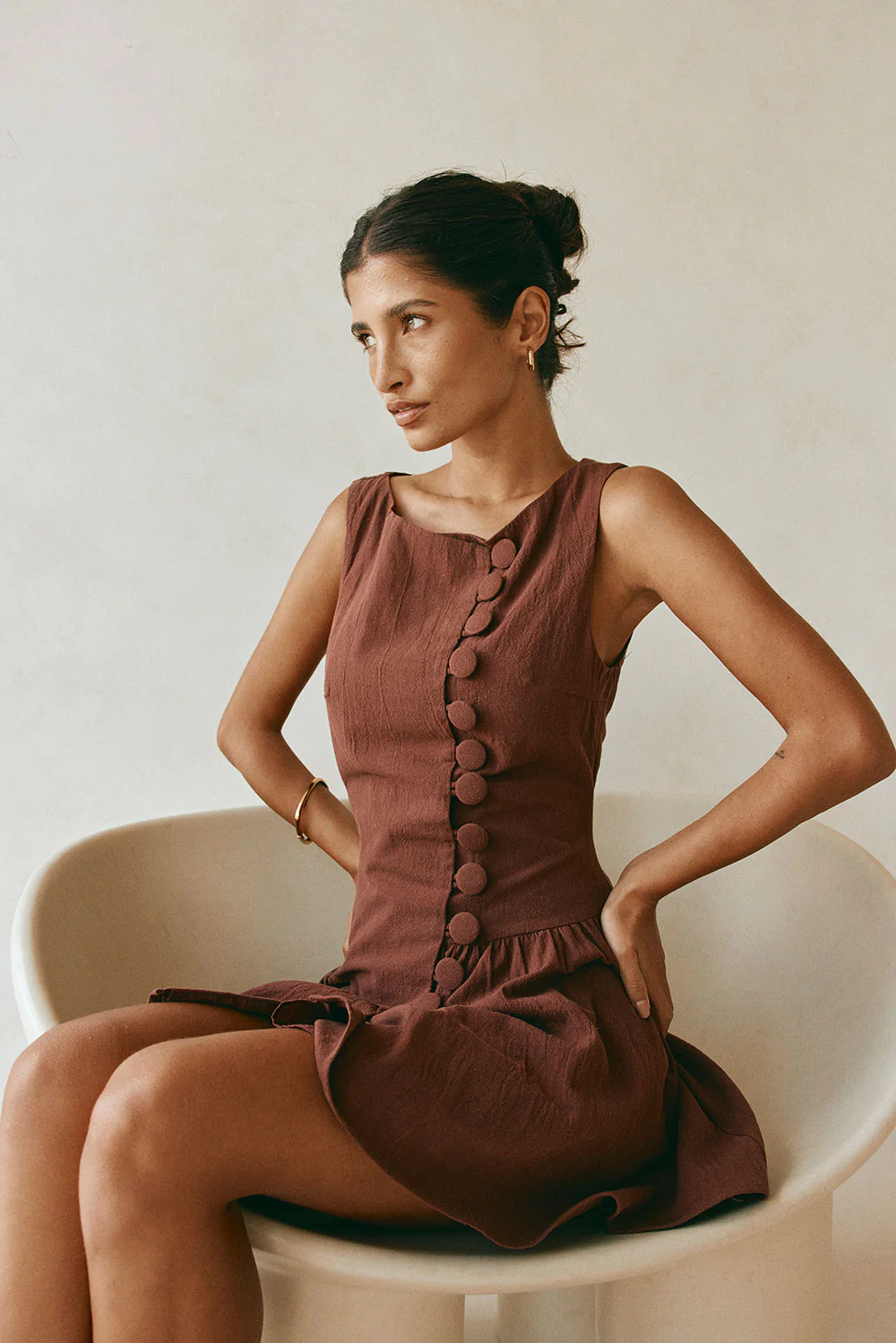 Alfresco Dress - Chocolate - Image 3