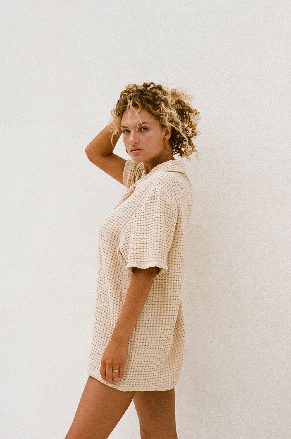 Aymee Playsuit - Beige - Image 4