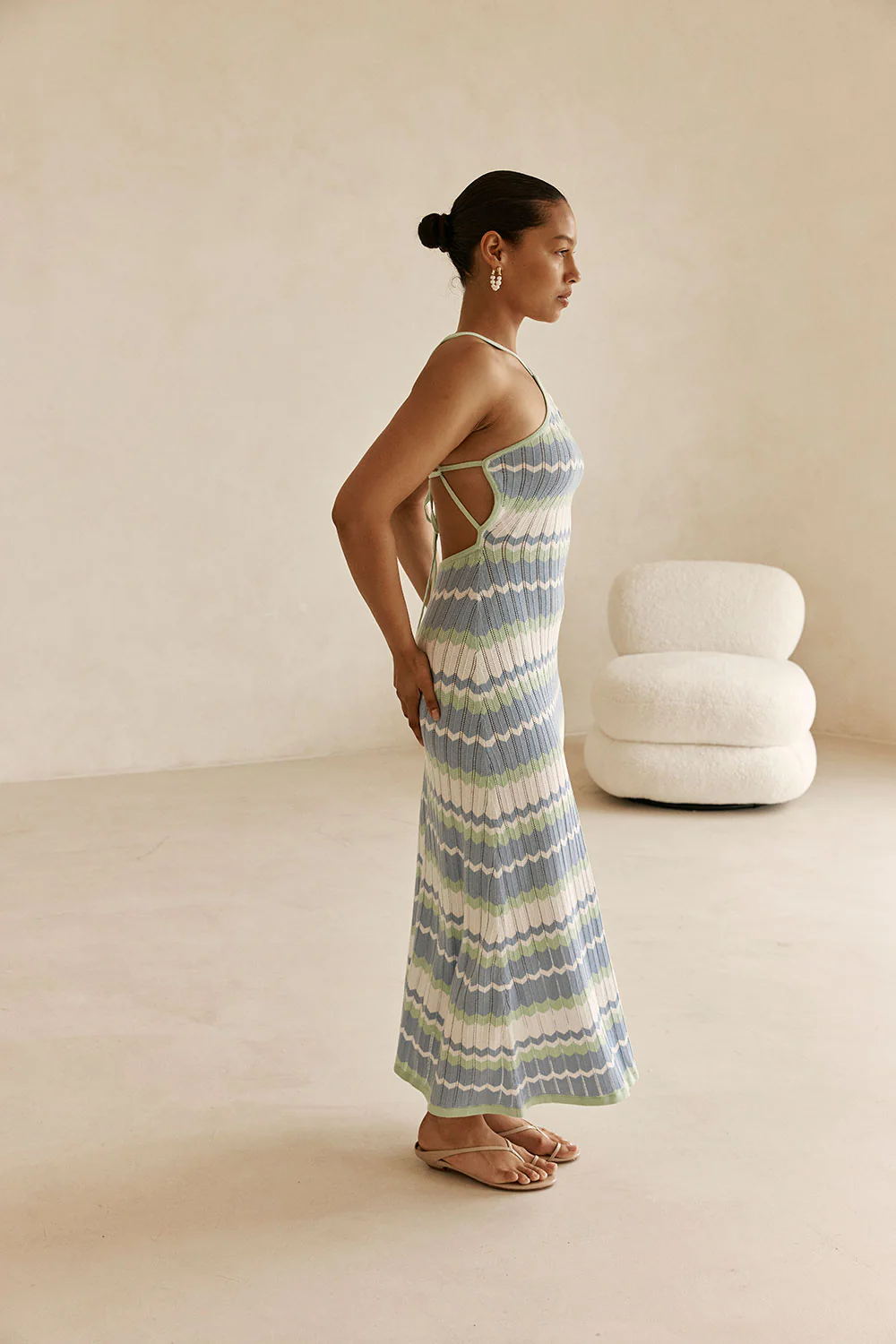 Bexley Knit Dress - Sky - Image 7