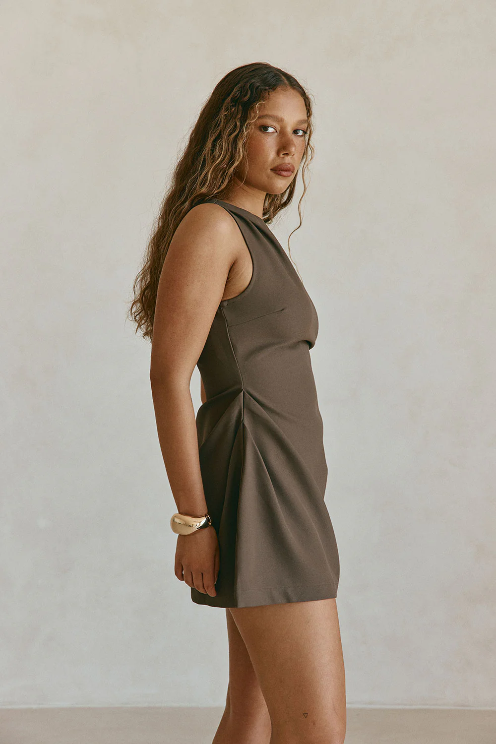Camellia Dress - Chocolate - Image 5