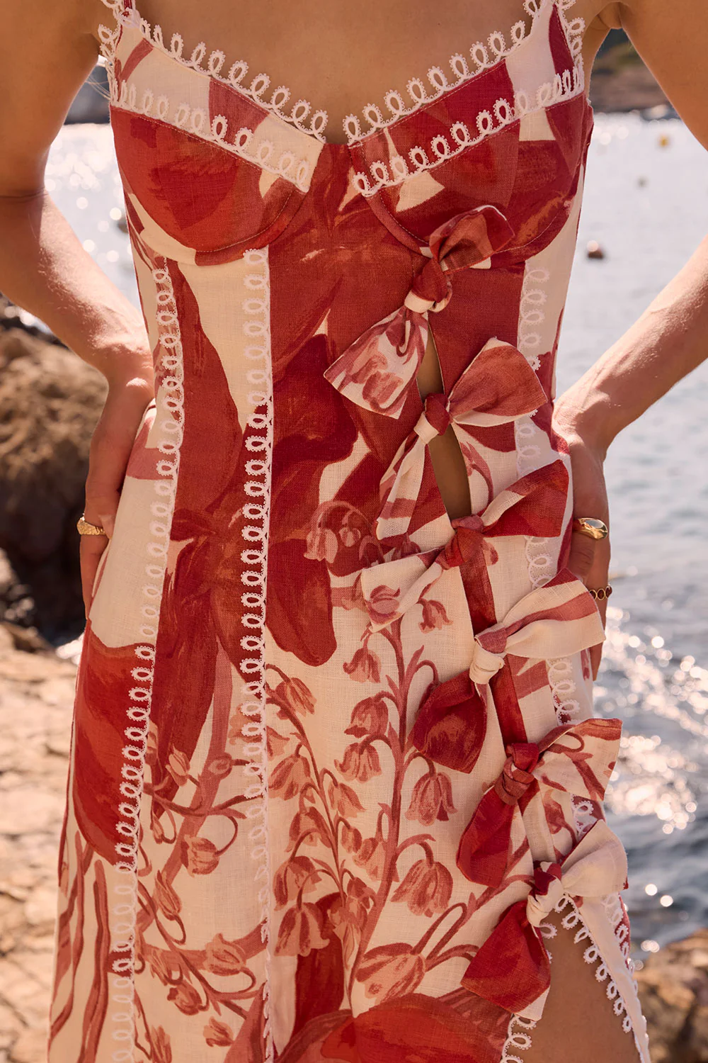 Darla Bow Dress - Calla Floral - Image 3