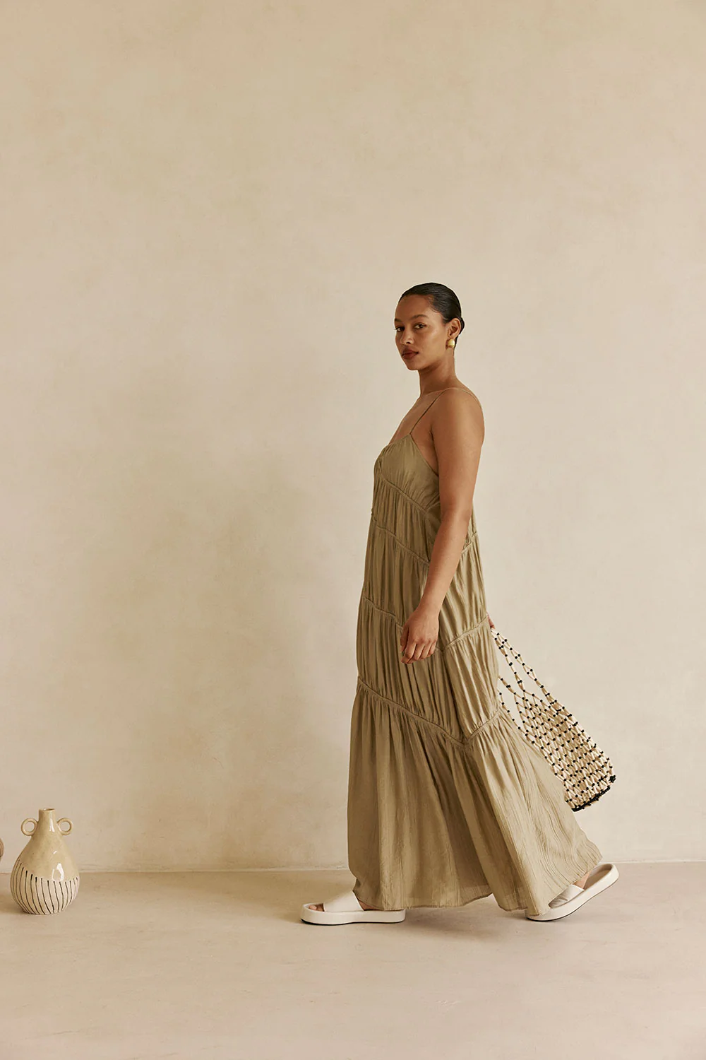 Daysia Dress - Taupe - Image 4