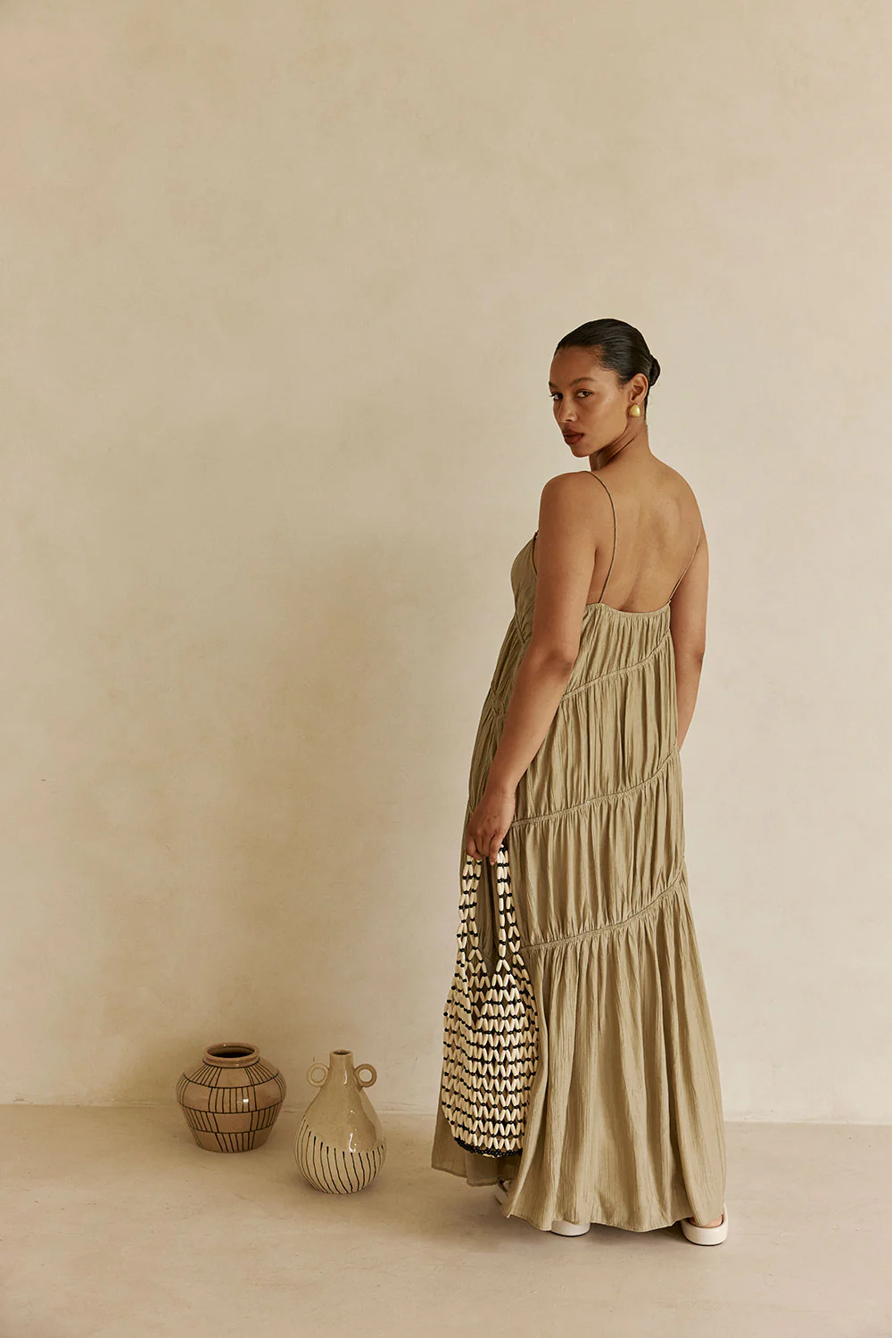 Daysia Dress - Taupe - Image 5