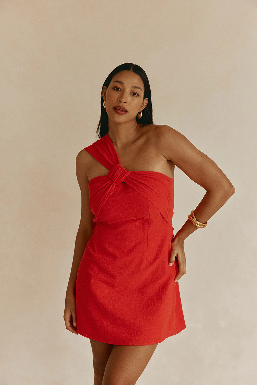 Dimmi Dress - Red - Image 5