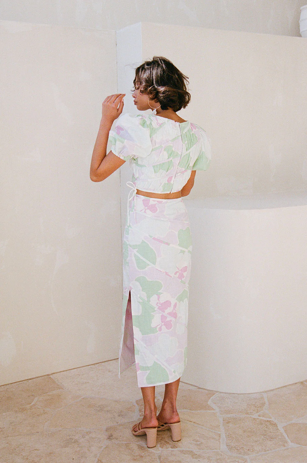 Elika Midi Skirt - Misty Floral - Image 5