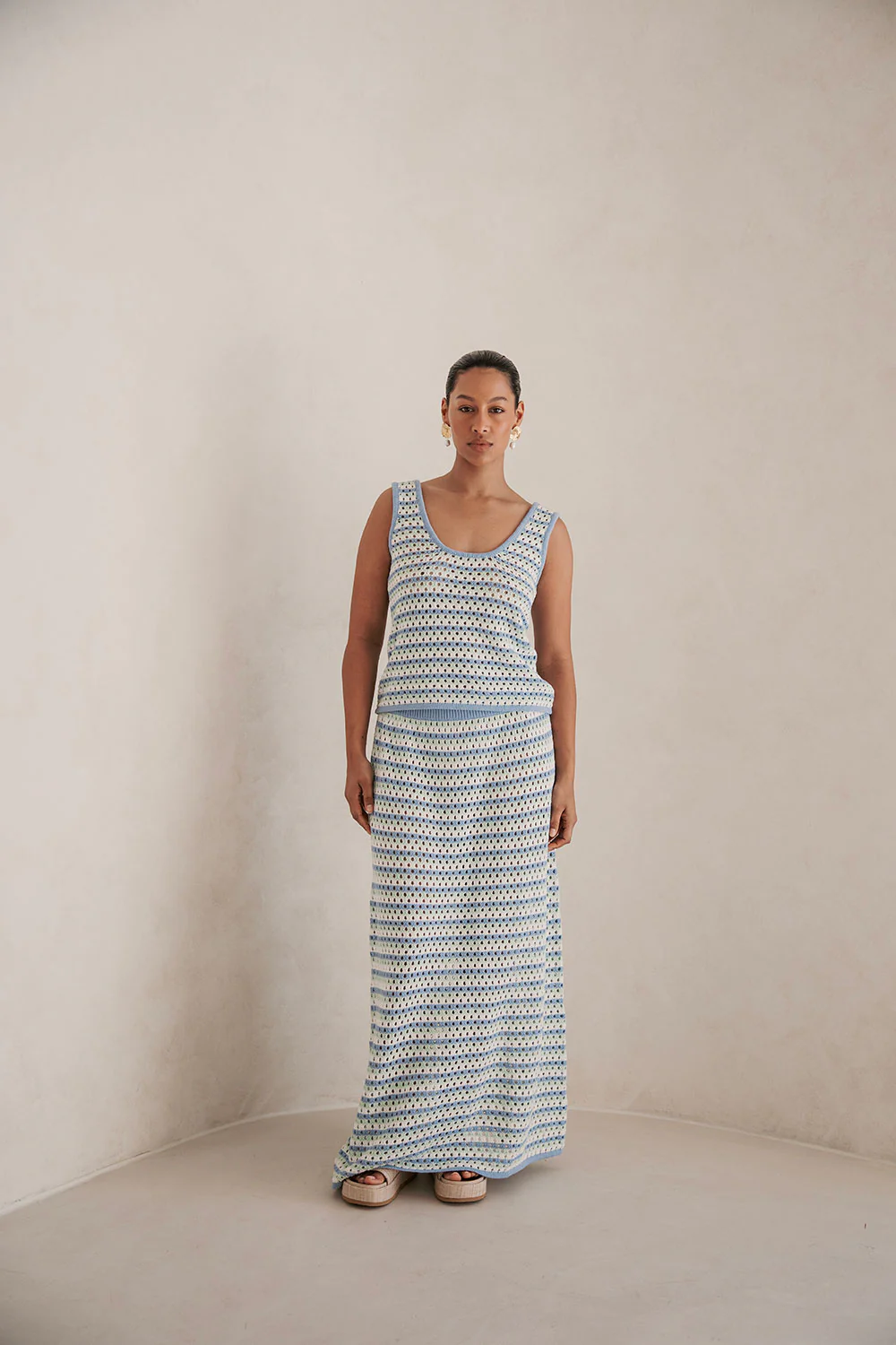 Erin Knit Top - Blue - Image 3