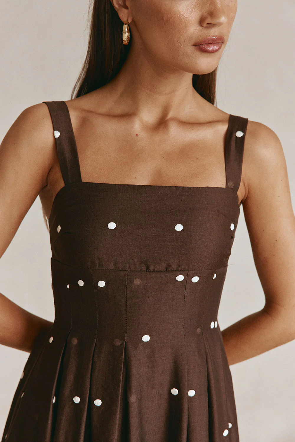Flores Dress - Chocolate Speck - Image 3