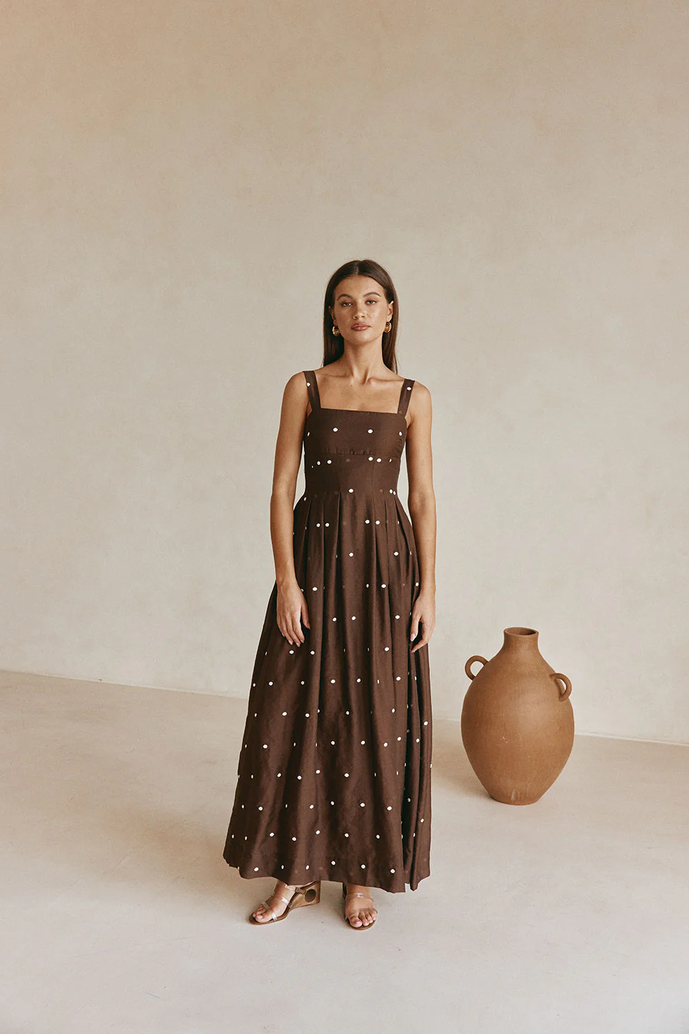 Flores Dress - Chocolate Speck - Image 4