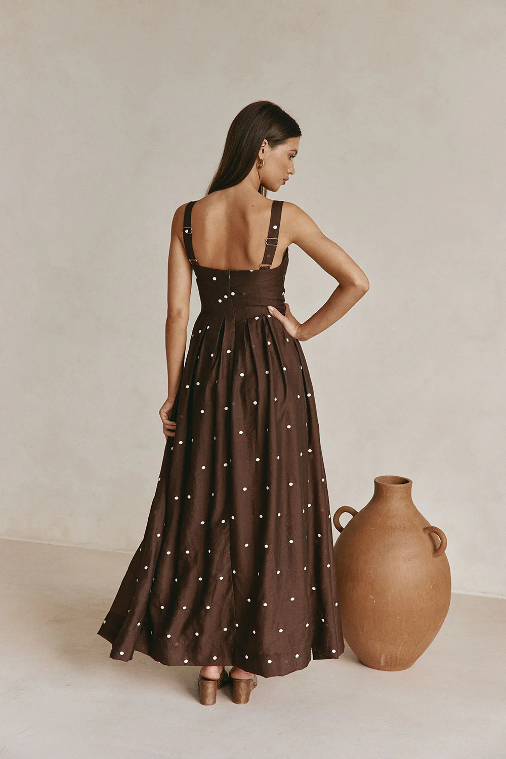 Flores Dress - Chocolate Speck - Image 6