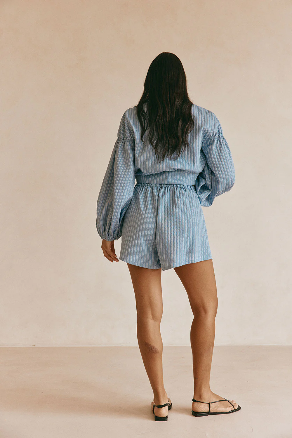 Hailey Shorts - Blue Stripe - Image 7