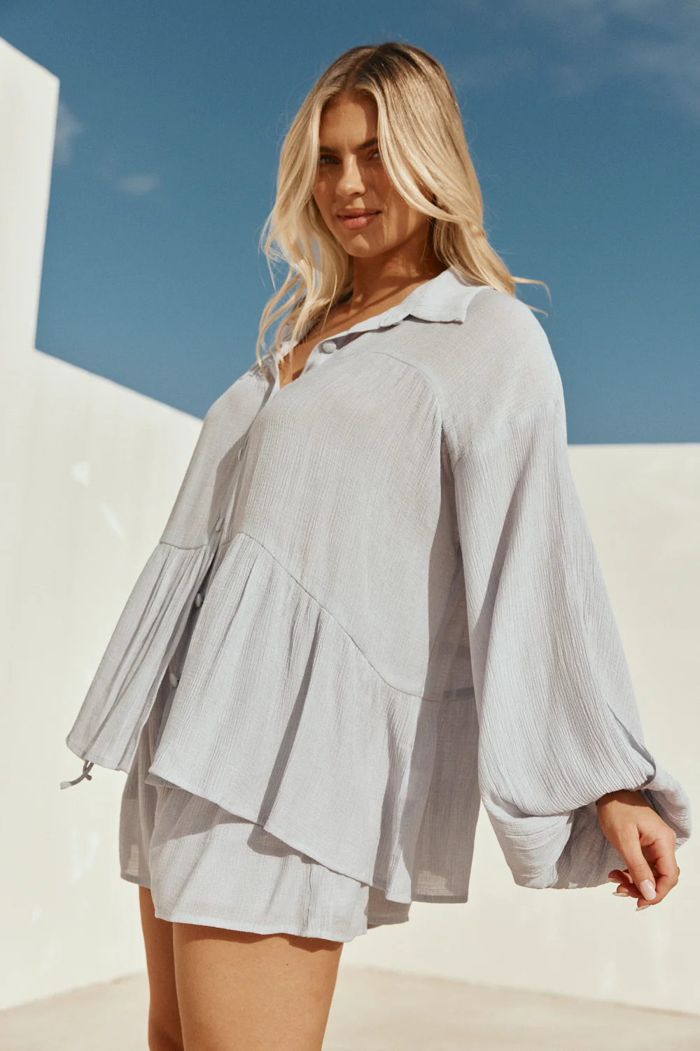 Huxley Top - Blue - Image 3