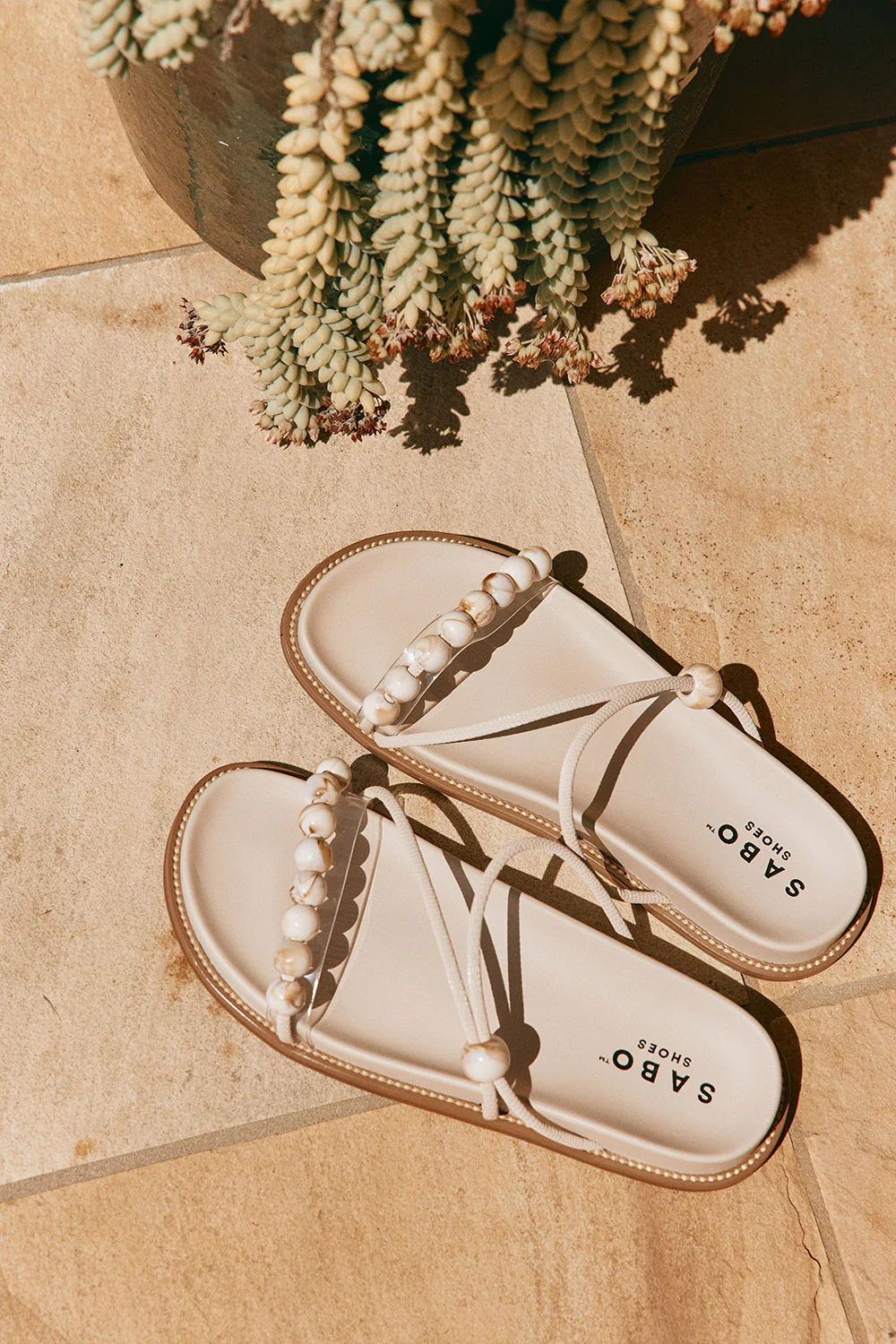 Indigo Sandals - Beige - Image 5