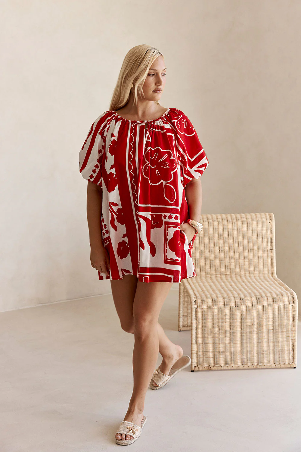 Kit Dress - Red Voyage - Image 2