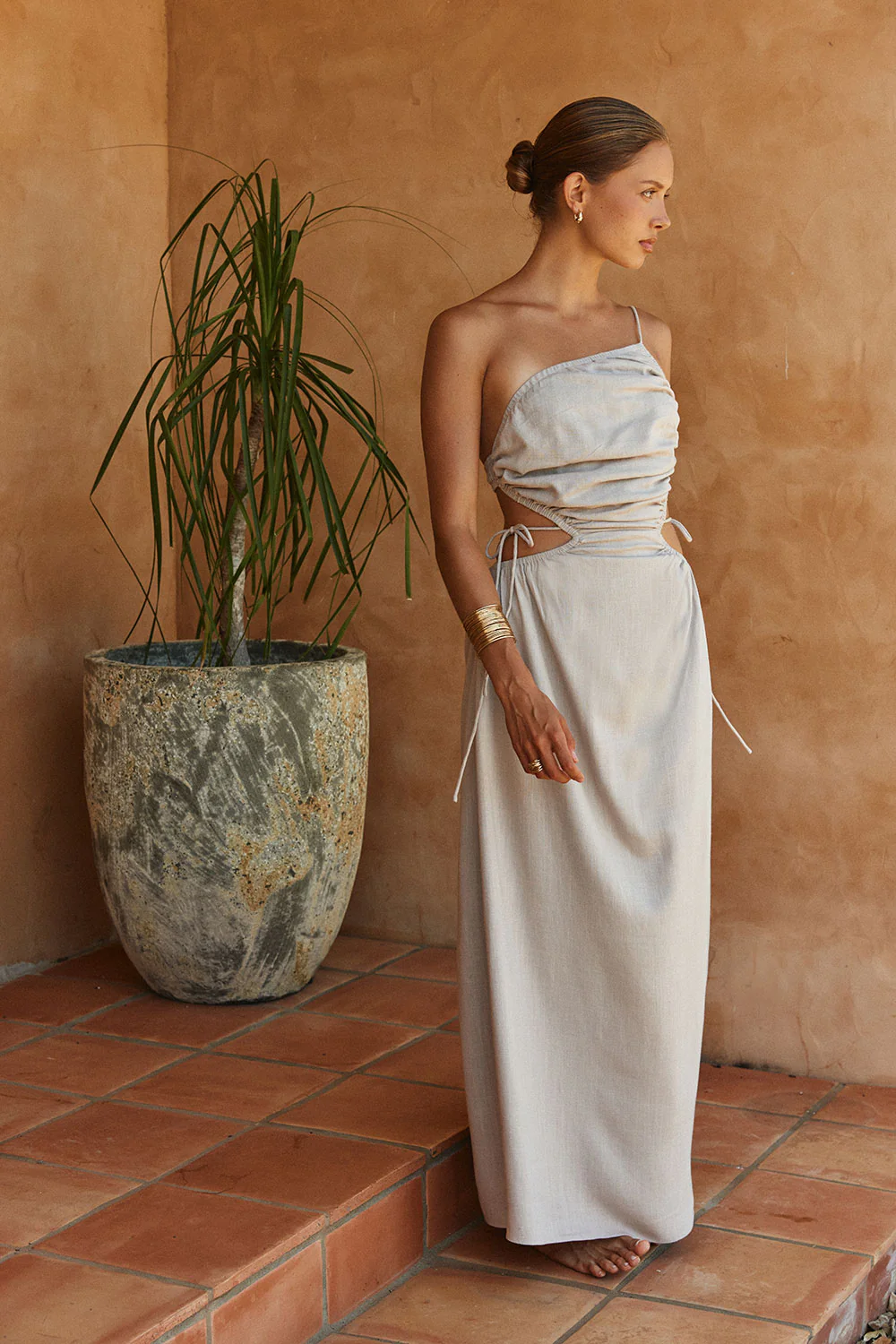 Mahya Dress - Stone - Image 4