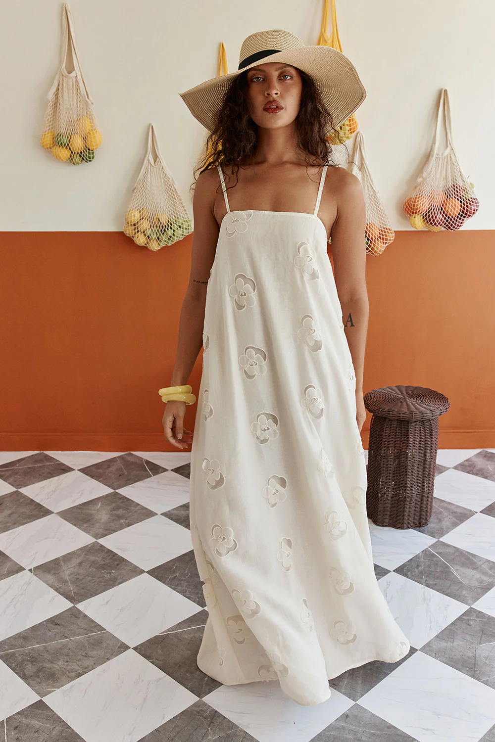 Melena Dress - Beige Flower - Image 4