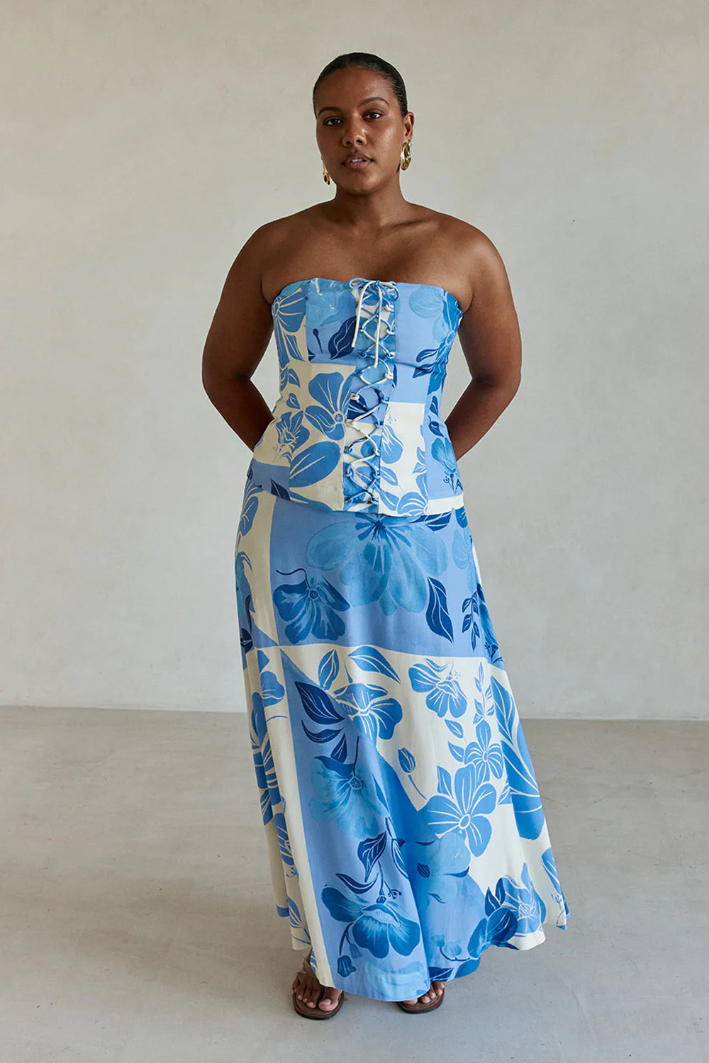 Mirae Dress - Azure Bloom - Image 3