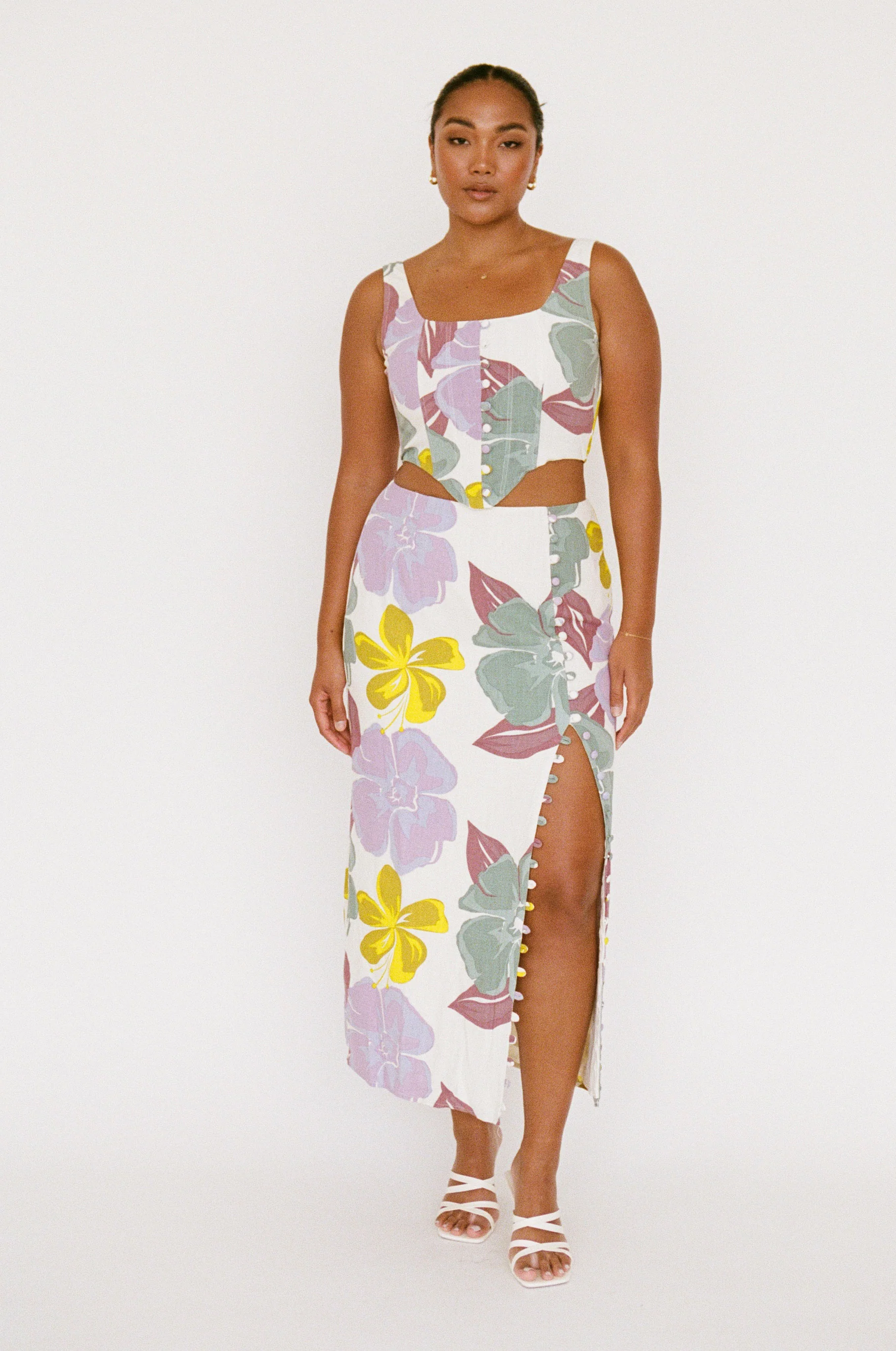 Oralia Skirt - Royal Floral - Image 5