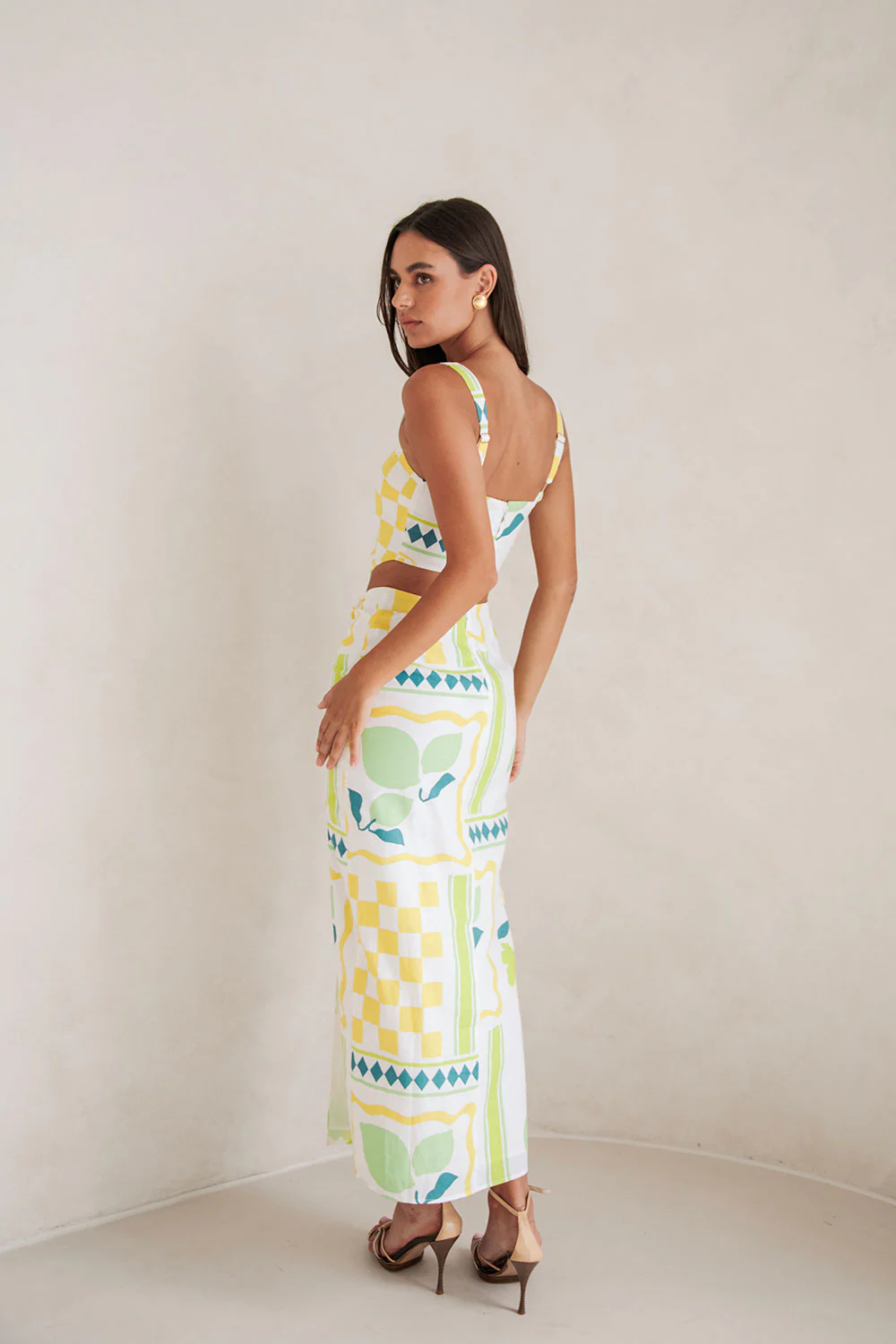 Pluto Midi Skirt - Prego Verde - Image 3