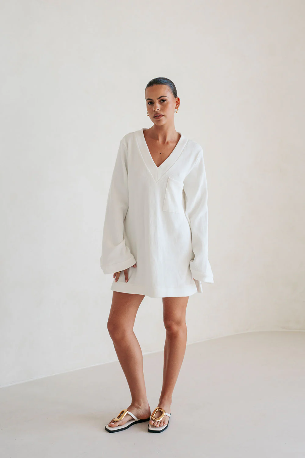 Riya Dress - White - Image 3