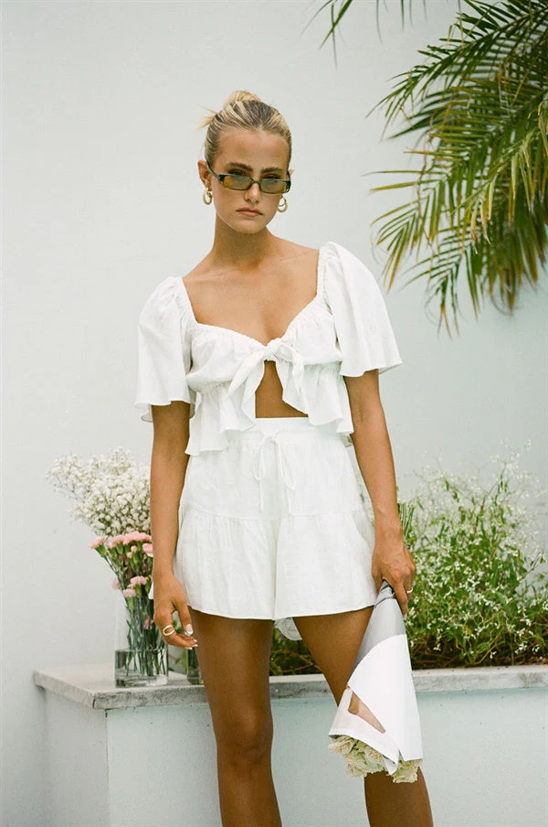 SAMPLE-Allura Shorts - White - Image 5