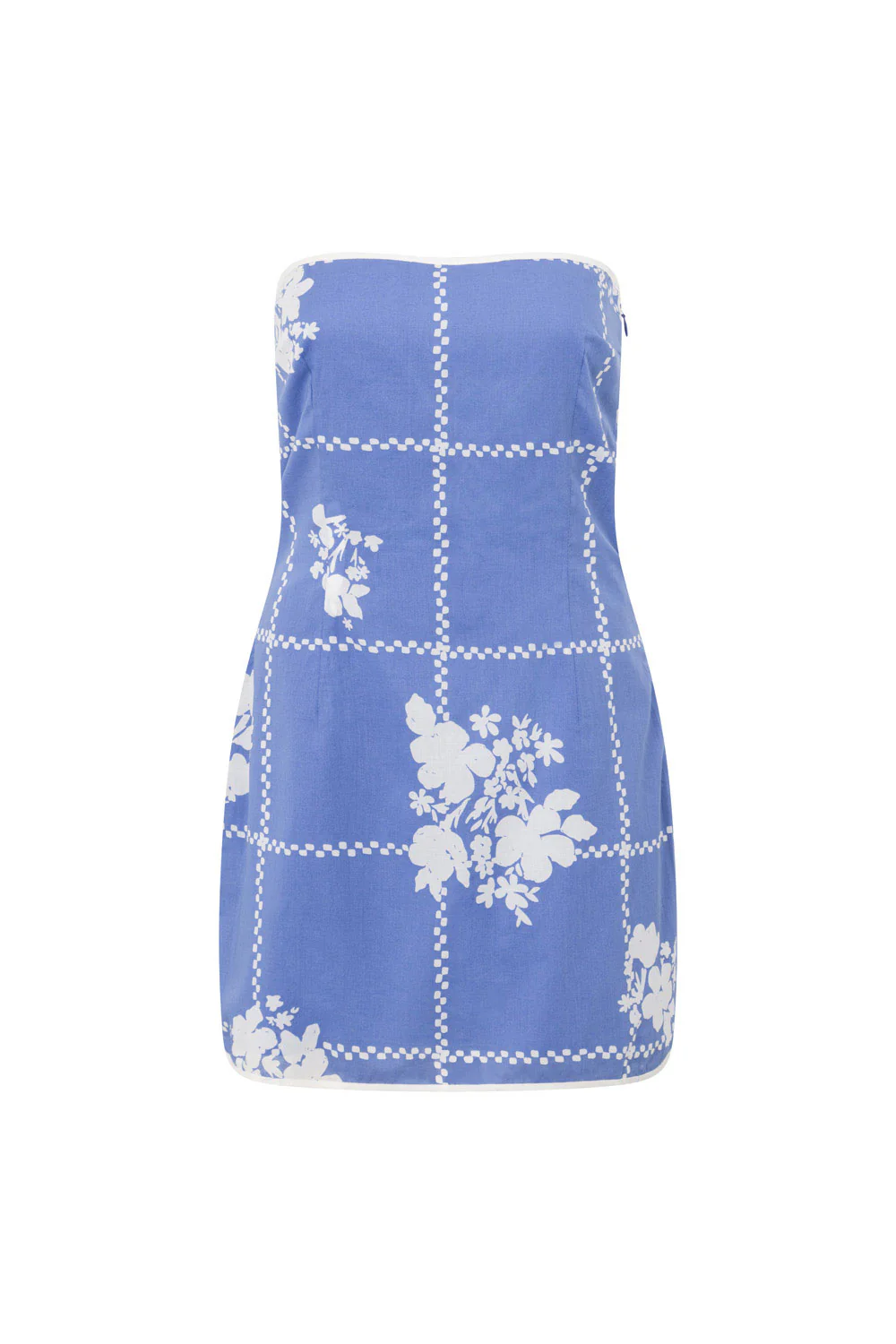 SAMPLE-Amira Dress - Check Flowers - Image 8