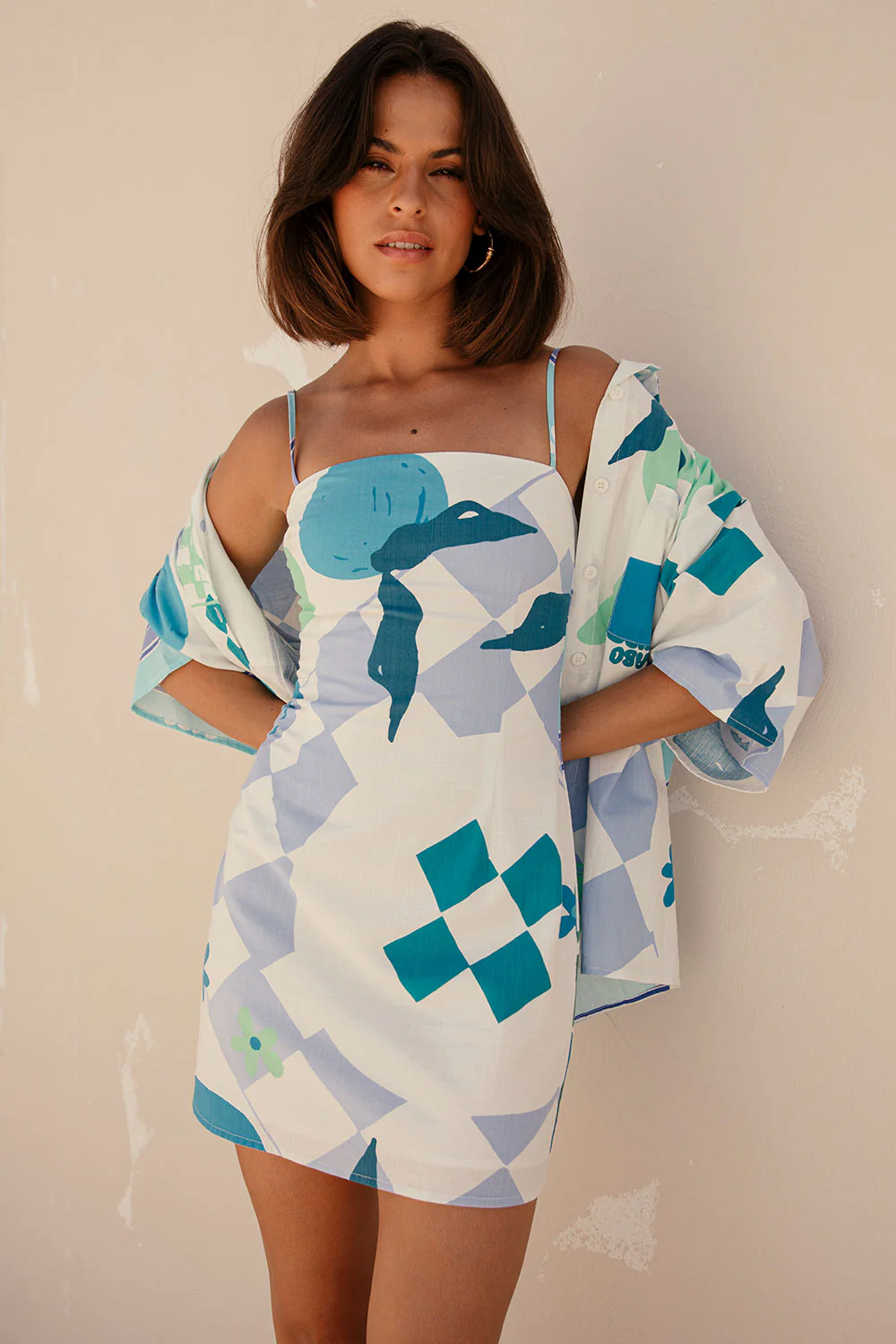 SAMPLE-Amira Top - Scarf Azure - Image 3