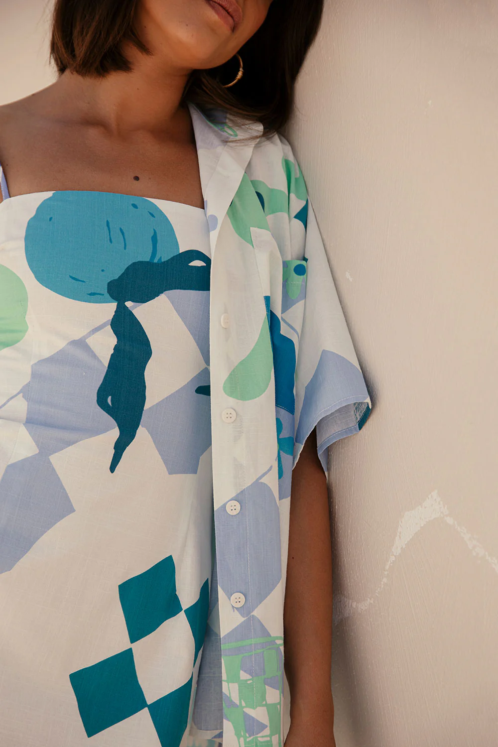 SAMPLE-Amira Top - Scarf Azure - Image 4