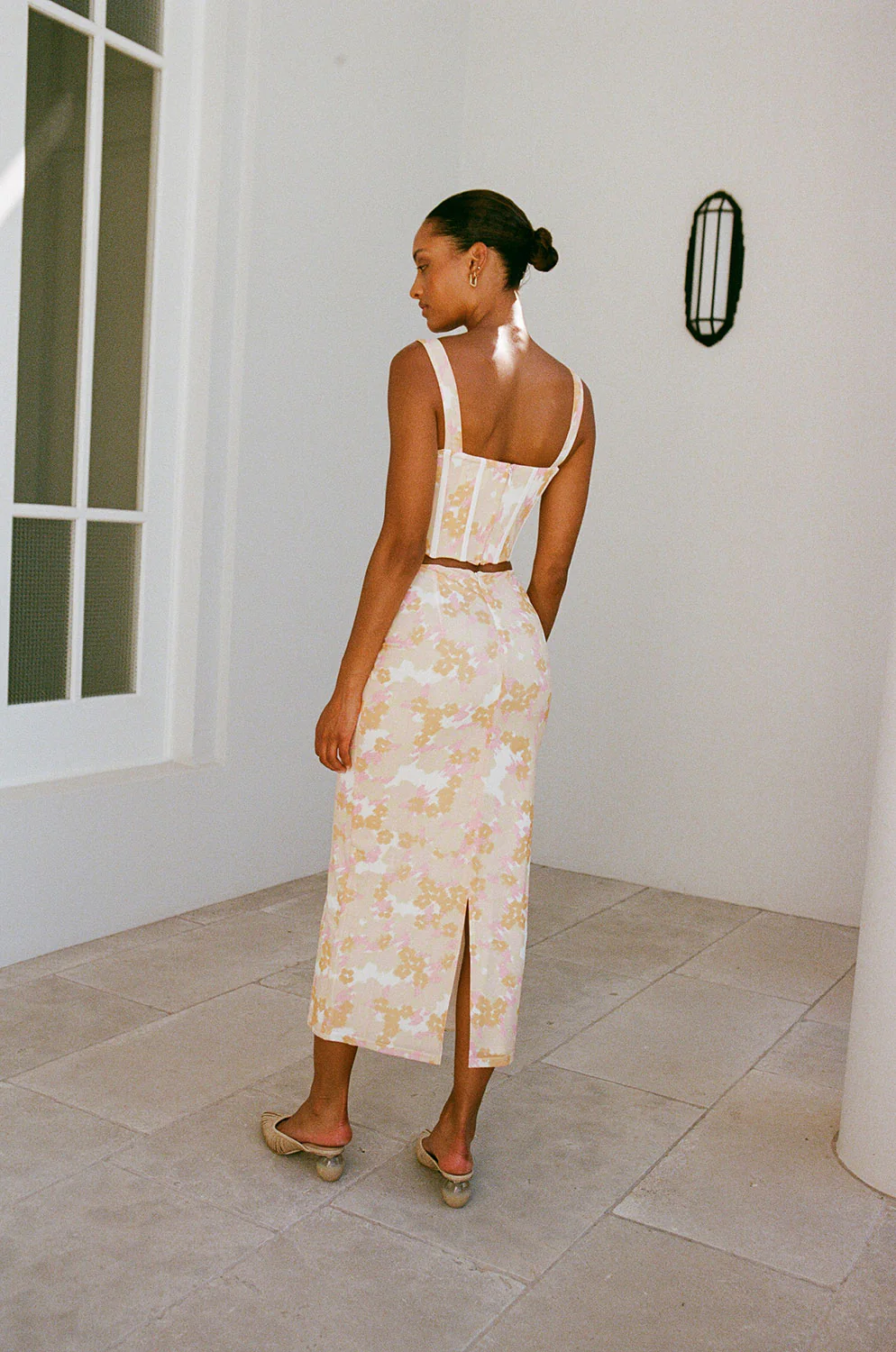 SAMPLE-Aneke Corset Top - Smudge Ditsy - Image 4