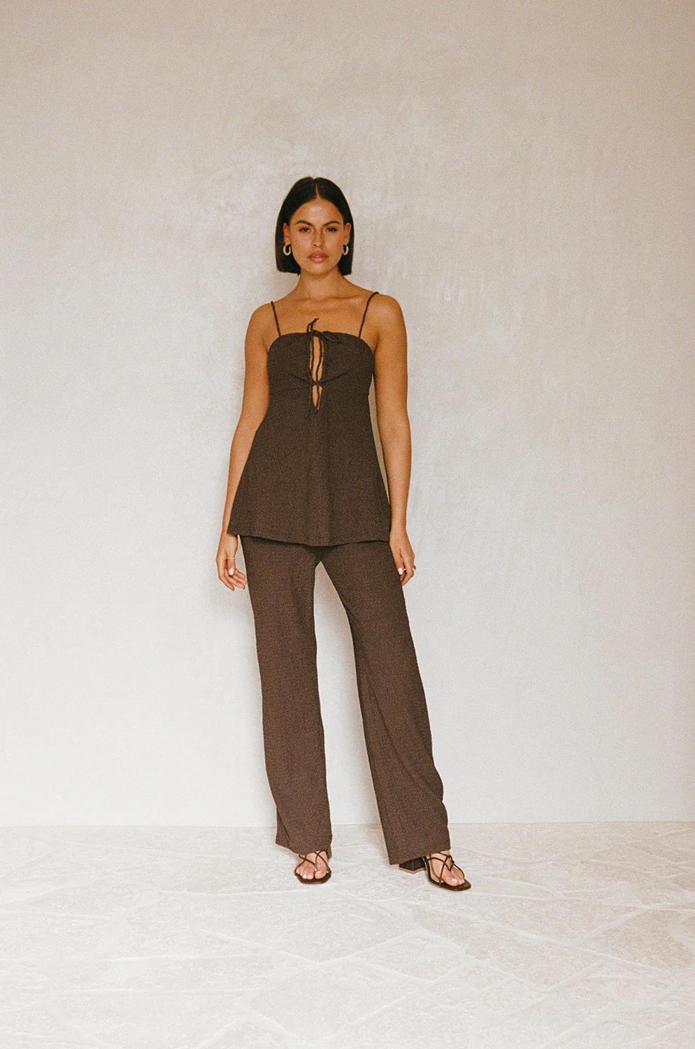 SAMPLE-Ashton Jumpsuit - Chocolate - Image 3