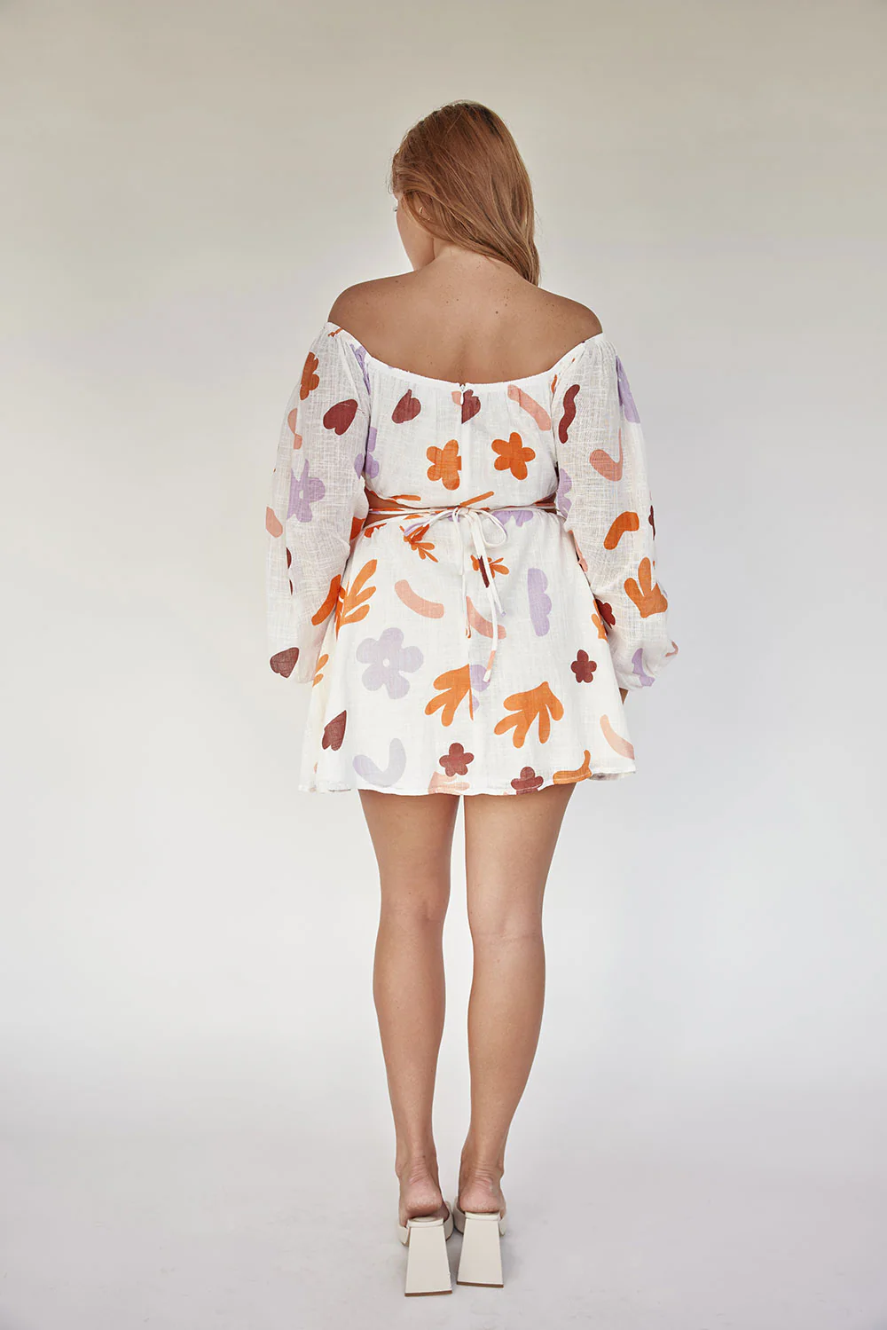 SAMPLE-Avie Off Shoulder Dress - Autumn - Image 10