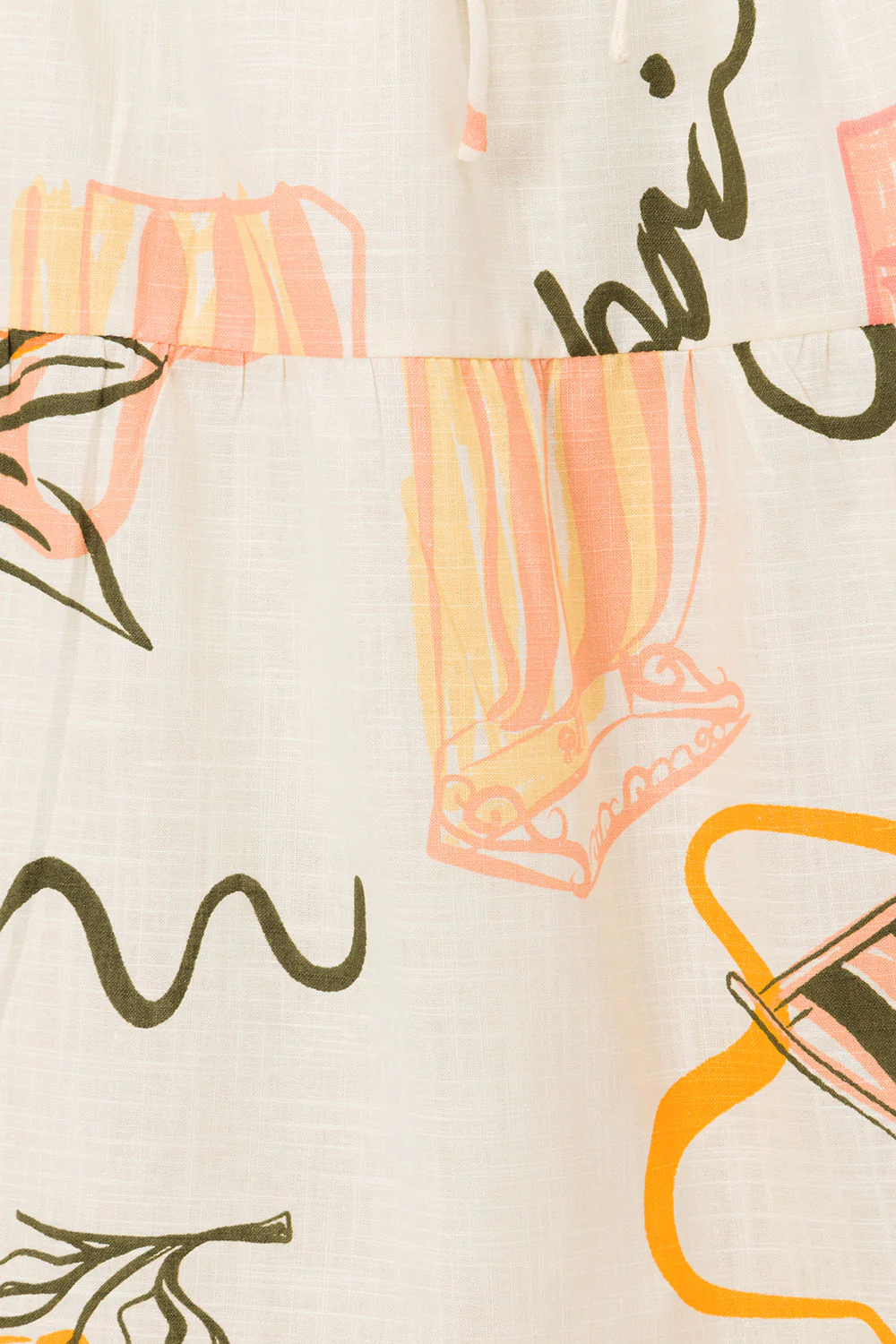 SAMPLE-Aviva Midi Skirt - Amalfi Aperol - Image 6