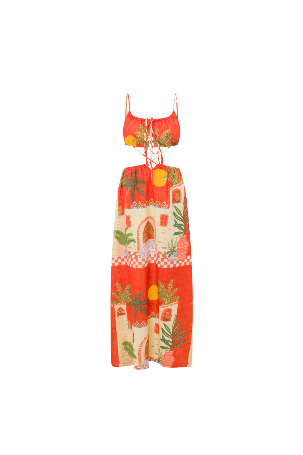 SAMPLE-Backless Fiora Dress - Vista Red - Image 6
