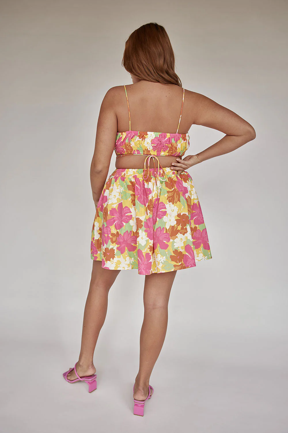 SAMPLE-Bianca Shirred Dress - Image 9