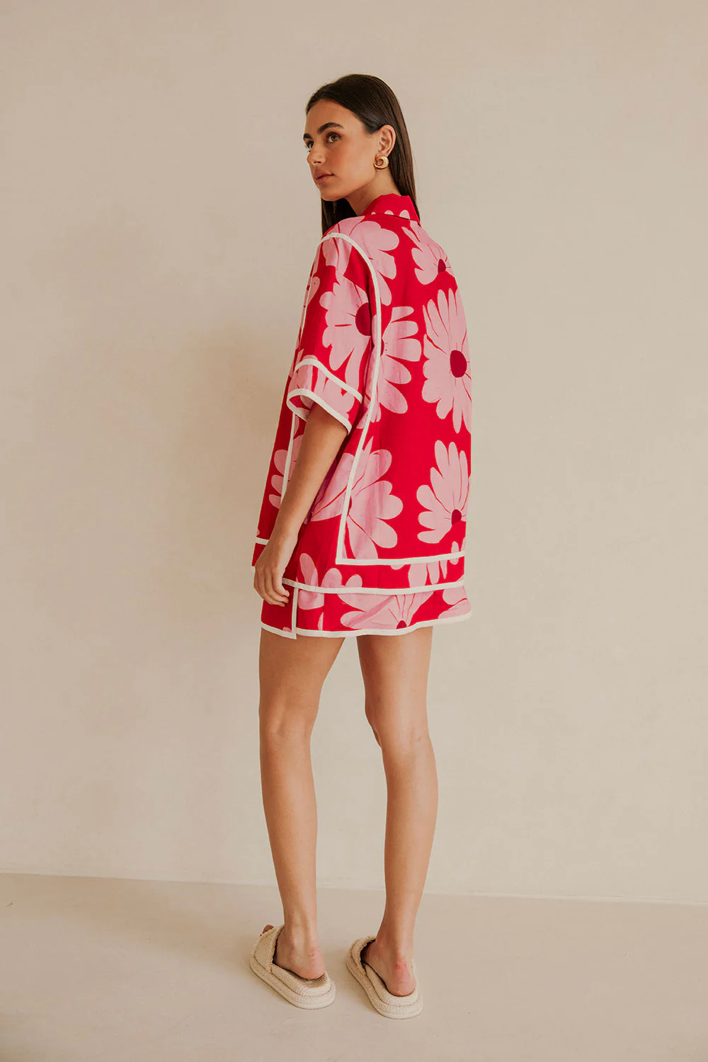 SAMPLE-Bowie Skirt - Daisy Red - Image 5