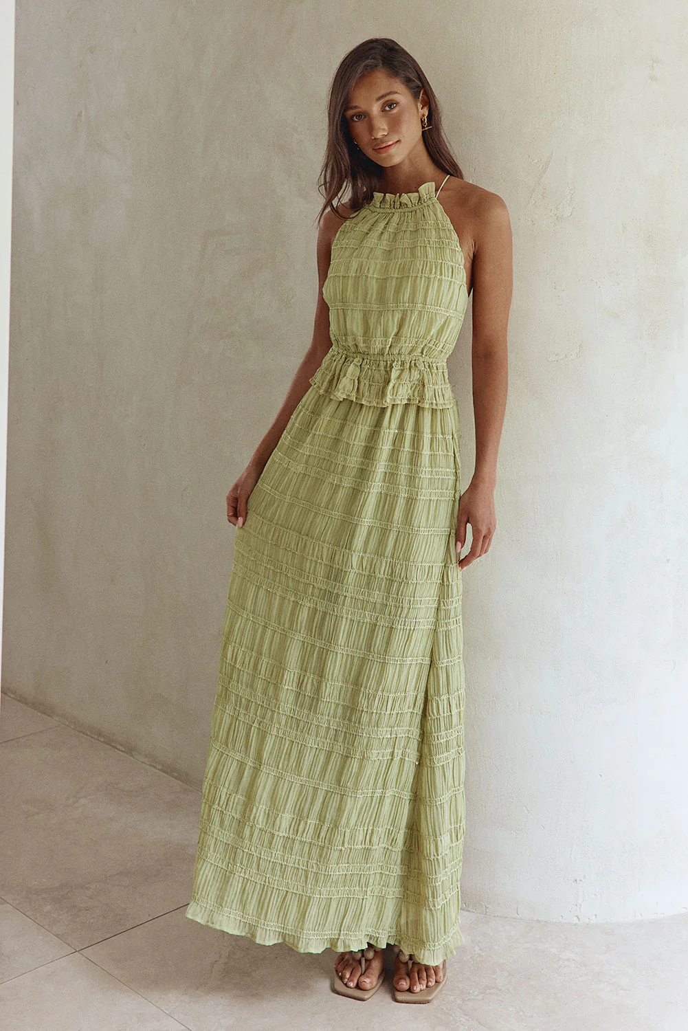 SAMPLE-Cabo Dress - Green - Image 3