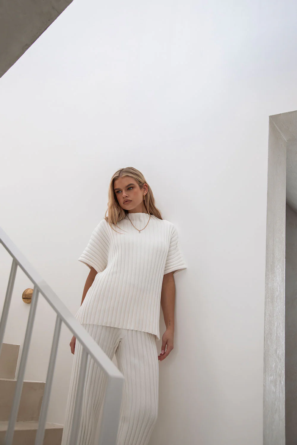 SAMPLE-Celine Top - White - Image 2
