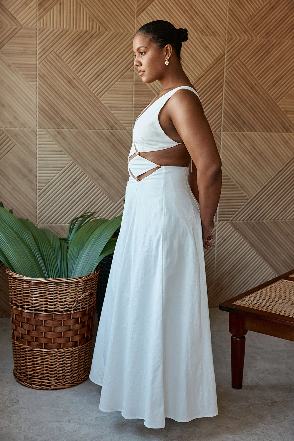 SAMPLE-Chessa Dress - White - Image 6
