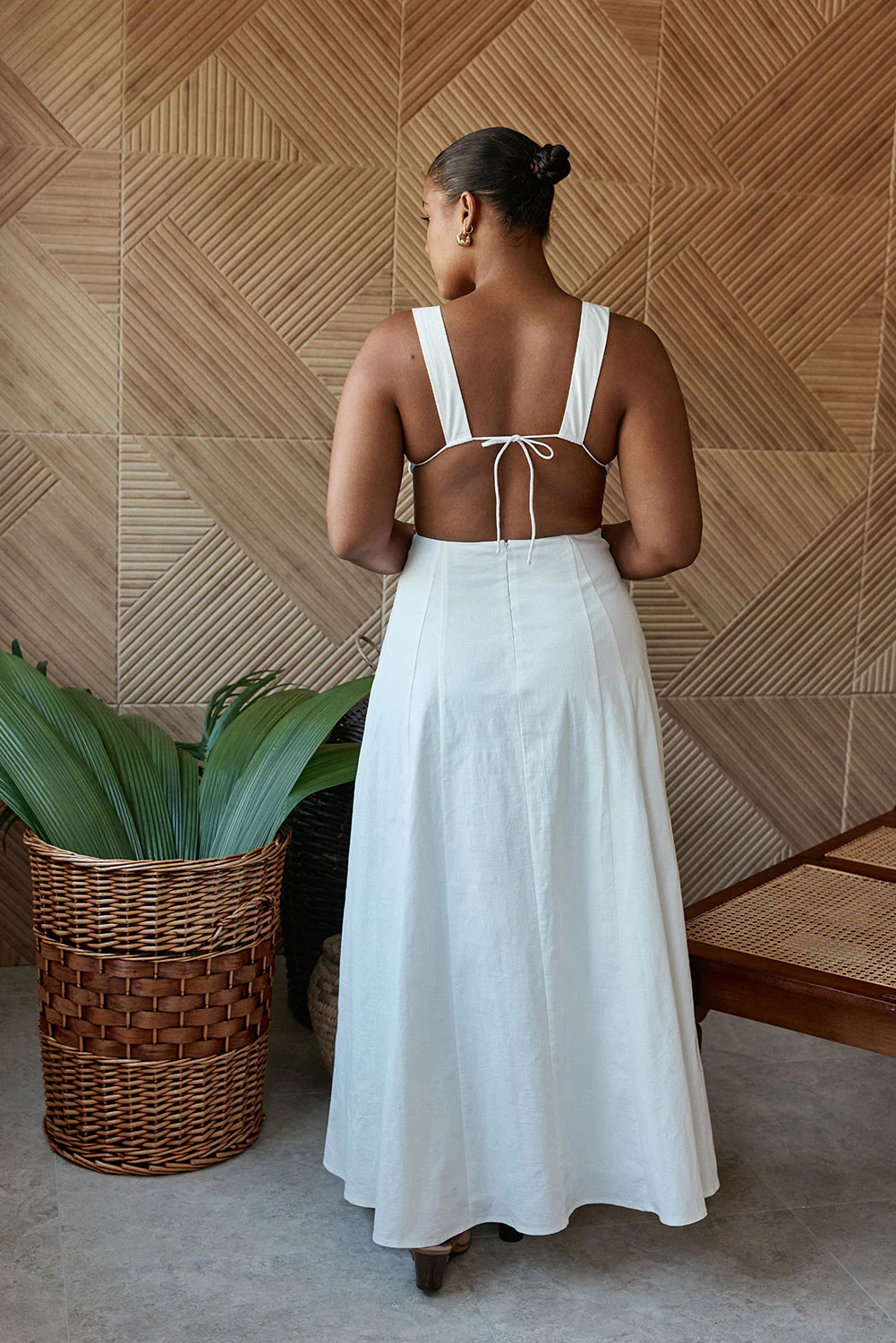 SAMPLE-Chessa Dress - White - Image 7