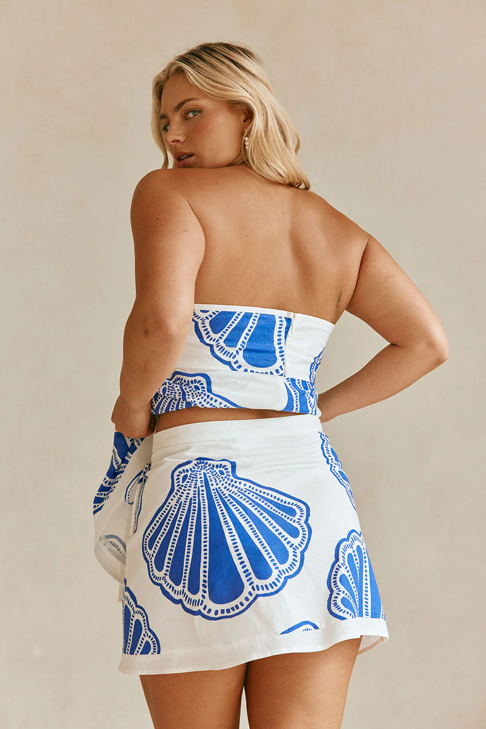 SAMPLE-Ciera Wrap Skirt - Seashell - Image 6