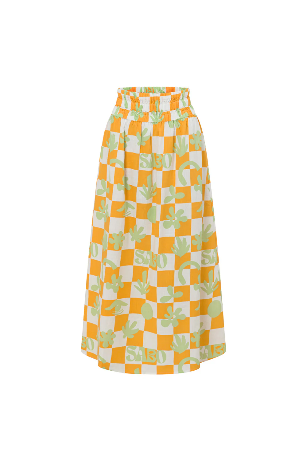 SAMPLE-Cooper Midi Skirt - Sabo Checkerboard - Image 4