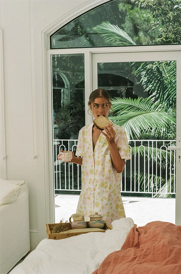 SAMPLE-Cosy Shirt Dress - Floral - Image 5