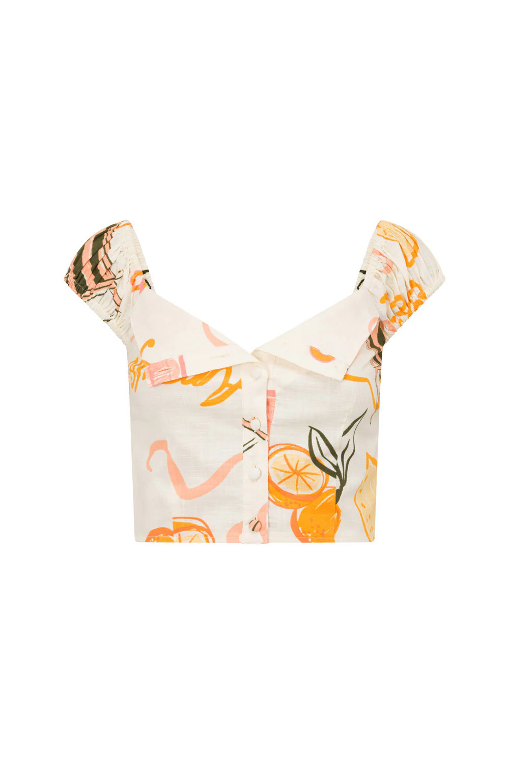 SAMPLE-Danica Top - Amalfi Aperol - Image 6