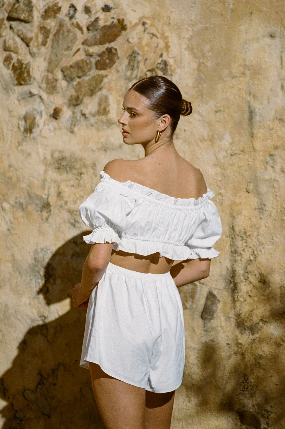 SAMPLE-Daphne Playsuit - White - Image 2