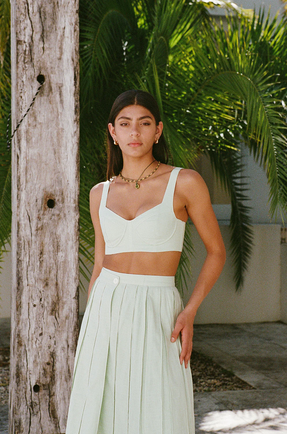SAMPLE-Dien Top - Green - Image 2