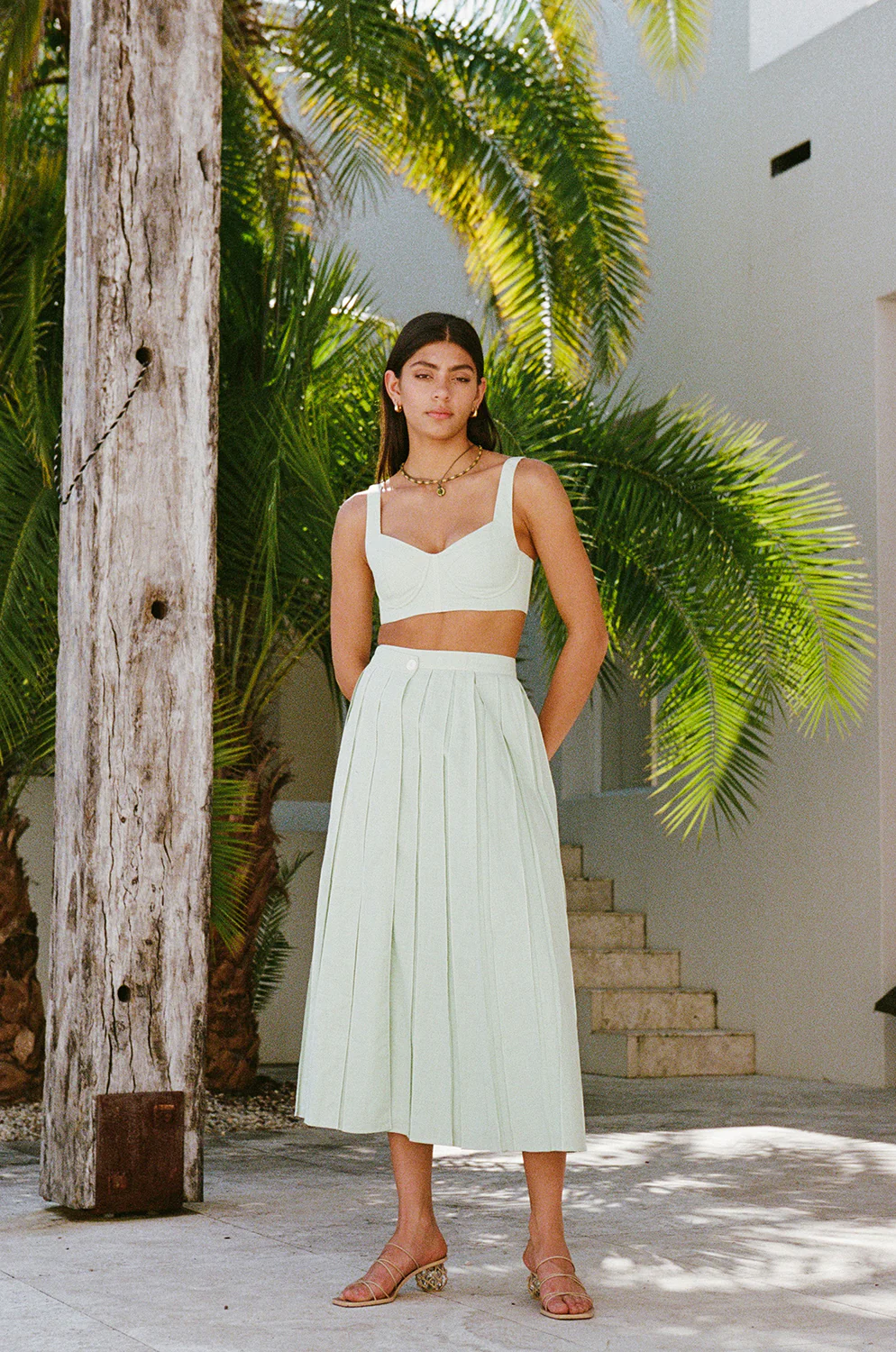 SAMPLE-Dien Top - Green - Image 3