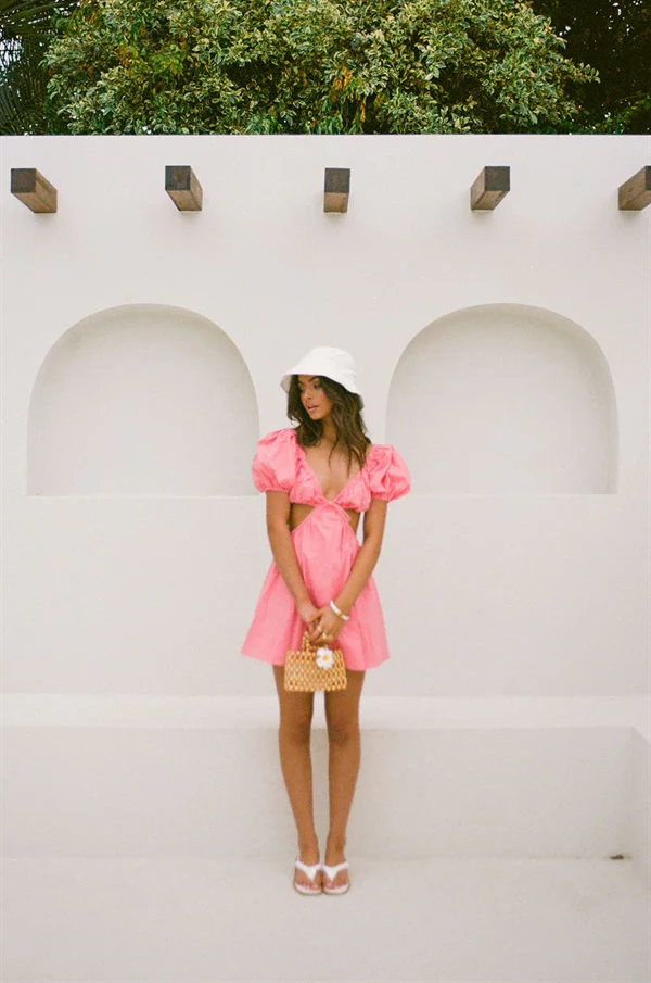 SAMPLE-Eilish Dress - Rouge - Image 5