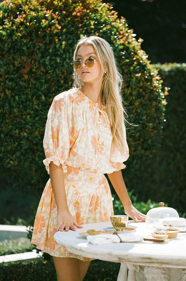 SAMPLE-Elli Dress - Autumn Floral - Image 6