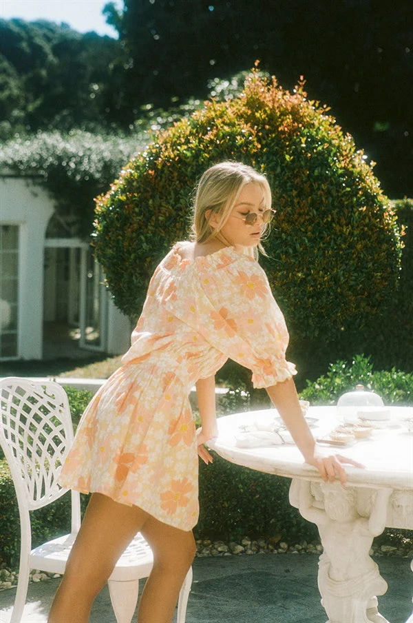 SAMPLE-Elli Dress - Autumn Floral - Image 9