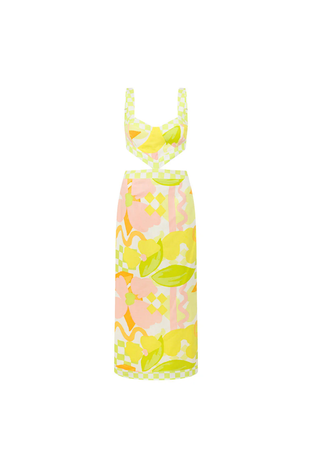 SAMPLE-Everett Dress - Checker Floral - Image 4